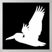 Flying Pelican Poster (Voorkant)