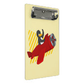 Flying penguin cartoon mini clipboard mini klembord (Schuin)