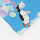 Flying Penguin  Fleece Deken (Hoek)