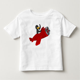 Flying penguing cartoon toddler t-shirt