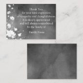 Flying Petal na begrafenis Dank u kaarten Notitiekaartje (Voorkant / Achterkant)