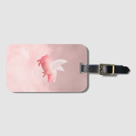 Flying Pig Bagagelabel (Voorkant (horizontaal))