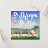 Flying Pig-Be Anders Kaart (Voorkant / Achterkant in situ)