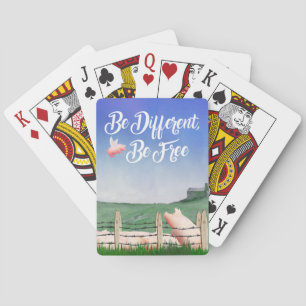 Flying Pig-Be Anders Pokerkaarten