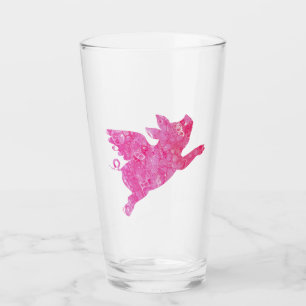 Flying Pig Beer Glass, vliegende Varkens Glas