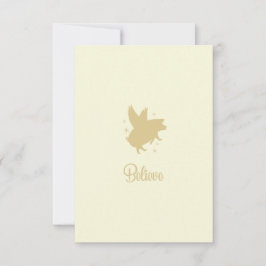 Flying Pig Believe Flat Note Card Notitiekaartje