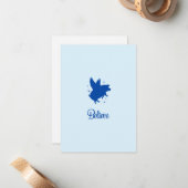 Flying Pig Believe Flat Note Card Notitiekaartje (Voorkant / Achterkant in situ)