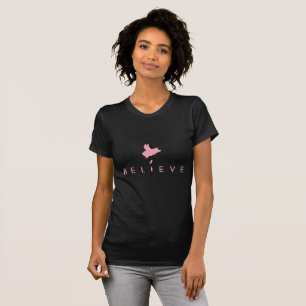 Flying Pig Believe T-shirt