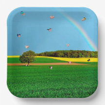 Flying Pig Boerderij Paper Bord