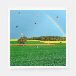 Flying Pig Boerderij Papier servet