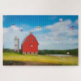 Flying Pig Boerderij Puzzel