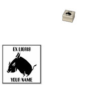 Flying Pig Bookplaat Rubberstempel (Gestempeld)