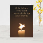 Flying Pig Candle Flame Kaart (Gele Bloem)