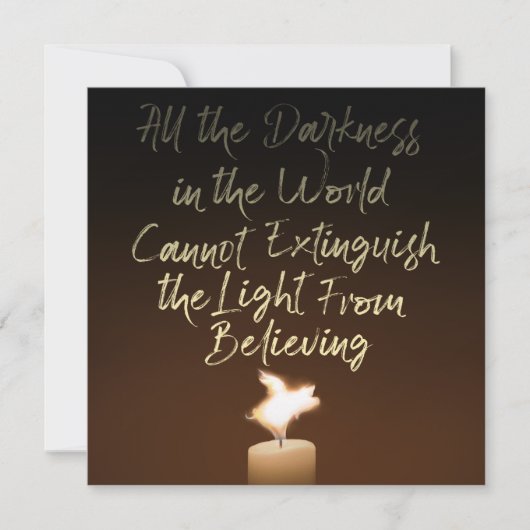 Flying Pig Candle Flame Kaart (Voorkant)