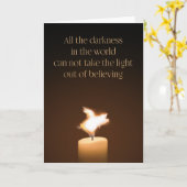 Flying Pig Candle Flame Kaart (Gele Bloem)