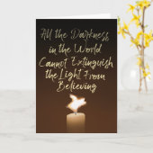 Flying Pig Candle Flame Kaart (Gele Bloem)