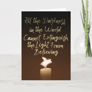 Flying Pig Candle Flame Kaart