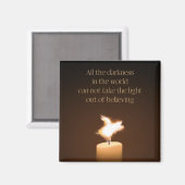 Flying Pig Candle Flame Magnet (Voorkant / Achterkant)