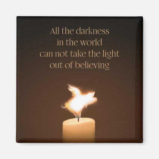 Flying Pig Candle Flame Magnet (Voorkant)