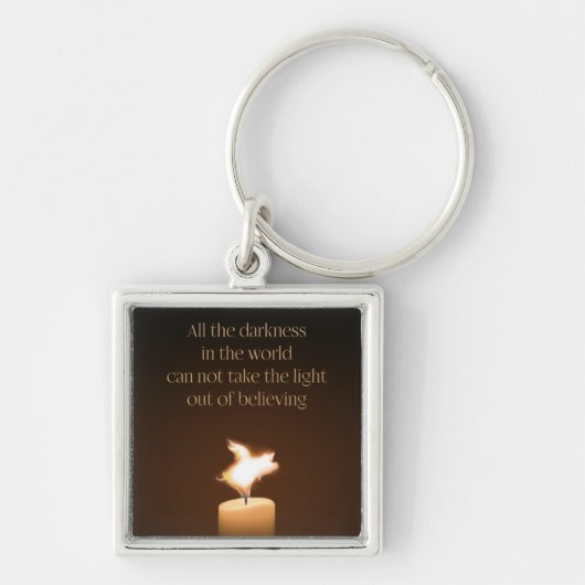 Flying Pig Candle Flame Sleutelhanger (Voorkant)