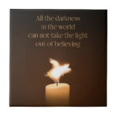 Flying Pig Candle Flame Tegeltje (Voorkant)