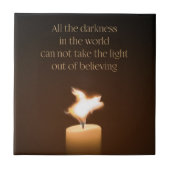 Flying Pig Candle Flame Tegeltje (Voorkant)