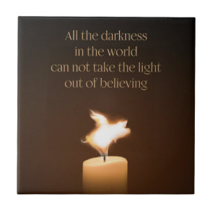 Flying Pig Candle Flame Tegeltje