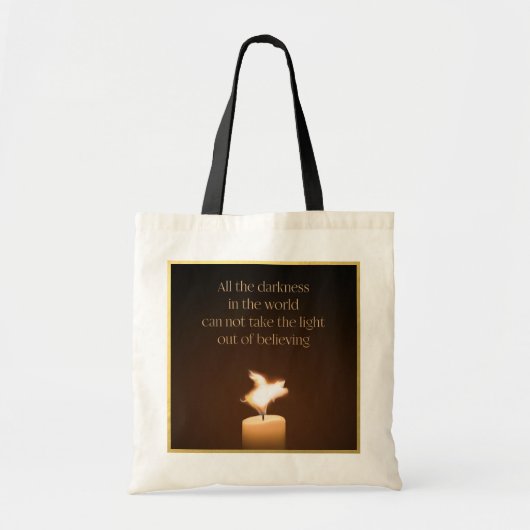 Flying Pig Candle Flame Tote Bag (Voorkant)