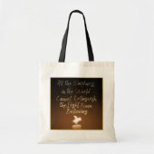 Flying Pig Candle Flame Tote Bag (Voorkant)