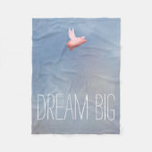 Flying Pig Dream Big Fleece Deken (Voorkant)