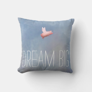 Flying Pig Dream Big Pillow Kussen