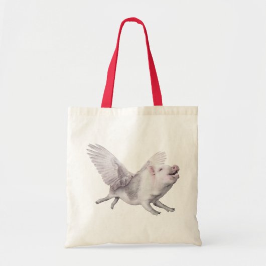 Flying Pig Earth Conscious Joy Canvas tas Gift Fli (Voorkant)