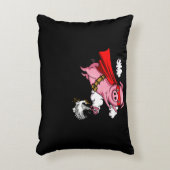 Flying Pig Funny Boerderij Animal Pork Accent Kussen (Voorkant(Verticaal))