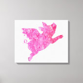 Flying Pig Gifts, Wanneer varkens vliegen, Vliegen Canvas Afdruk (Voorkant)