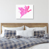 Flying Pig Gifts, Wanneer varkens vliegen, Vliegen Canvas Afdruk (Insitu (Slaapkamer))