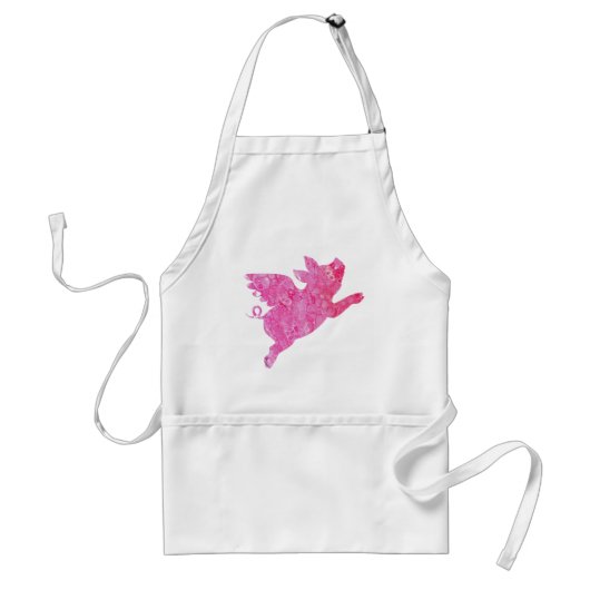 Flying Pig Gifts, Wanneer varkens vliegen, vliegen Standaard Schort (Voorkant)