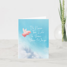 Flying Pig-Grow Your Wings Kaart