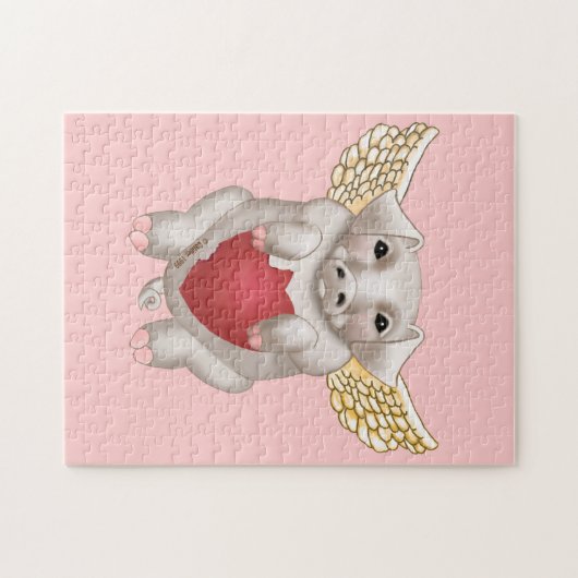 Flying Pig Love Legpuzzel (Horizontaal)