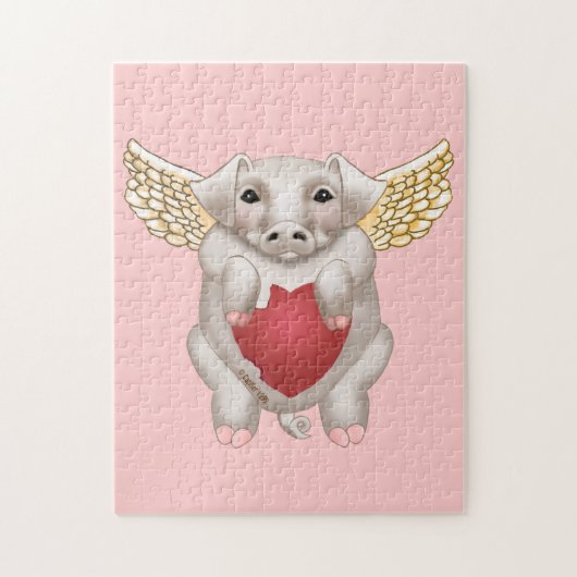 Flying Pig Love Legpuzzel (Verticaal)