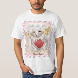 Flying Pig Love T-shirts op maat