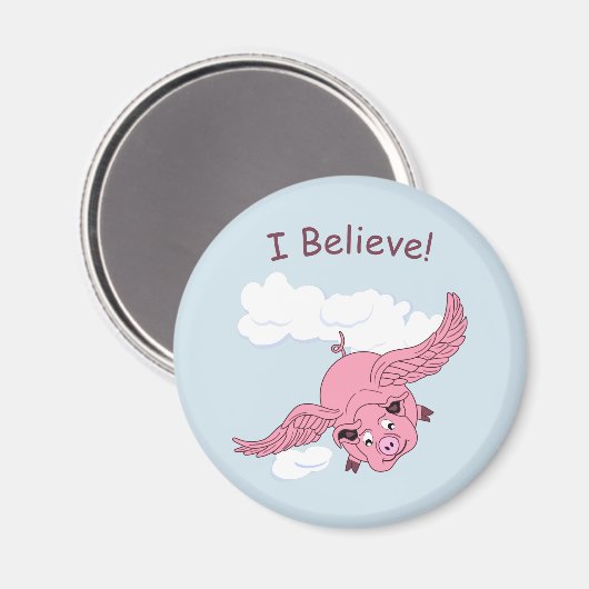 Flying Pig Magnet (Voorkant / Achterkant)