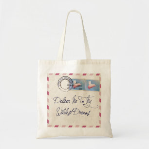 Flying Pig Mail Canvas tas