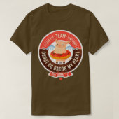 Flying Pig Marathon Cincinnati Donut Ga terug op m T-shirt (Design voorkant)