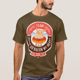 Flying Pig Marathon Cincinnati Donut Ga terug op m T-shirt