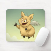 Flying Pig Mousepad Muismat (Met muis)