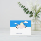 Flying Pig Place-kaarten Plaatskaartje (Staand voorkant)