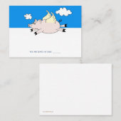 Flying Pig Place-kaarten Plaatskaartje (Voorkant / Achterkant)
