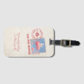Flying Pig Postage Luggage Tag Bagagelabel (Voorkant (horizontaal))