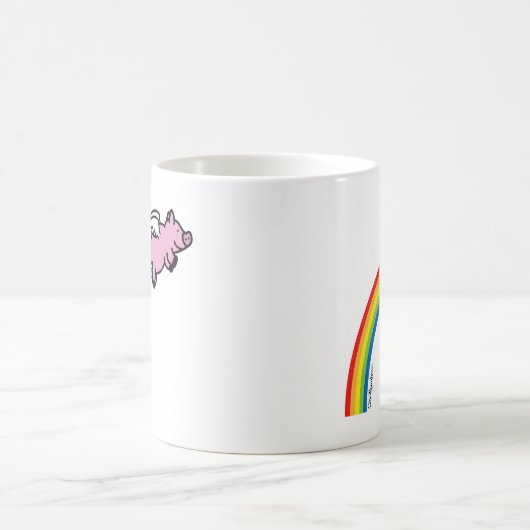 Flying Pig Rainbow Koffiemok (Center)