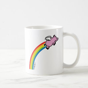 Flying Pig Rainbow Koffiemok